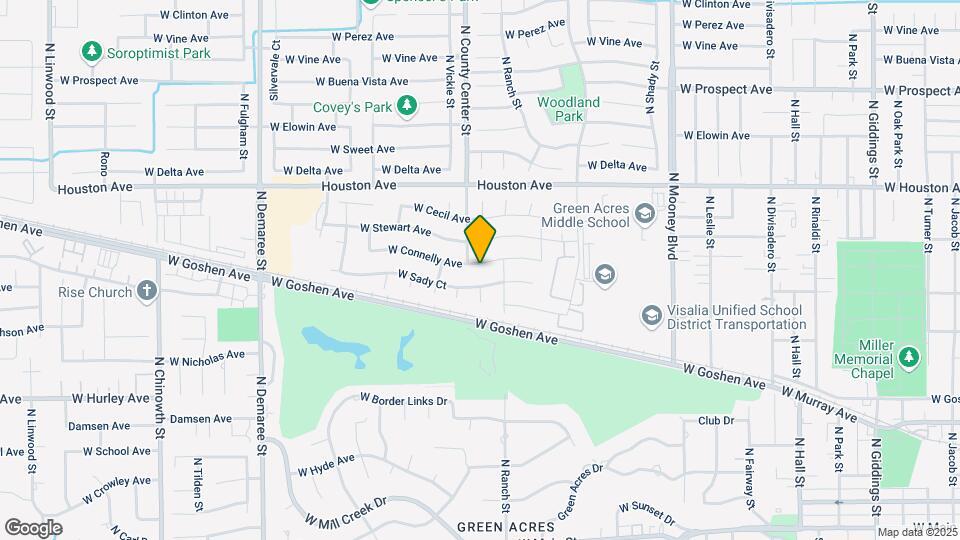 2833 W Connelly Ave Map and Location Details