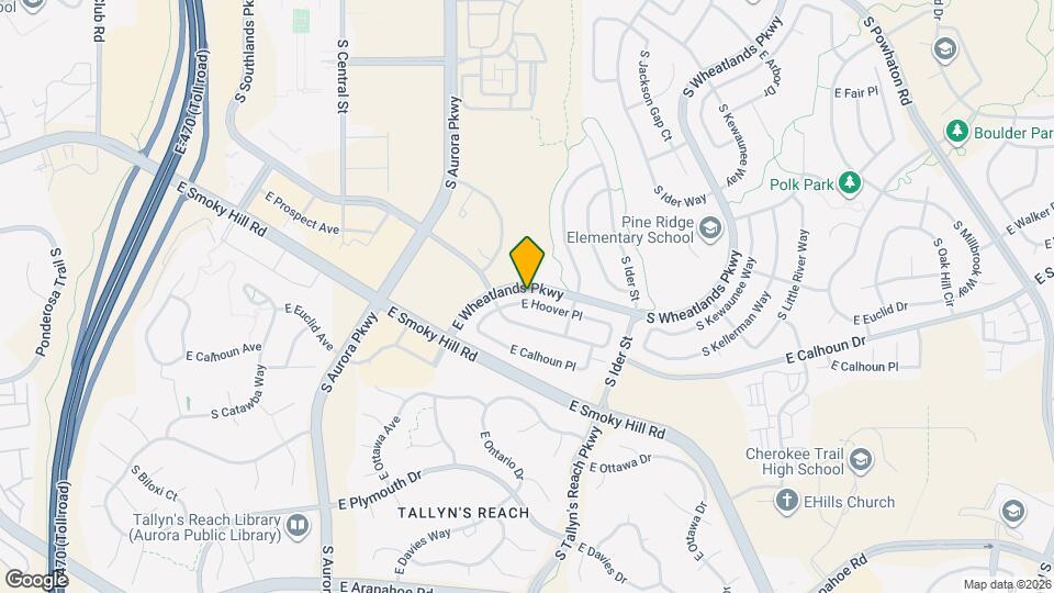 24683 E Hoover Pl Map and Location Details