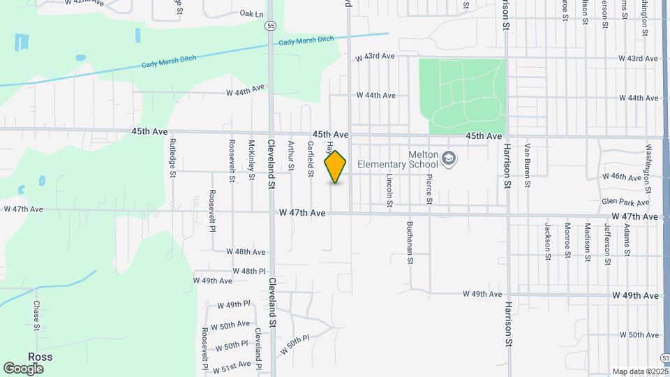 4643 Hayes St Map and Location Details