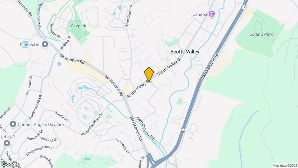 Scotts Valley Apartments Map and Location Details
