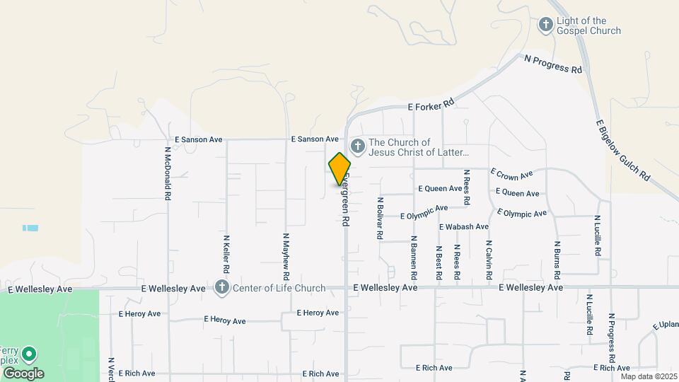 5203 N Evergreen Rd Mapa y Detalles de la Ubicación