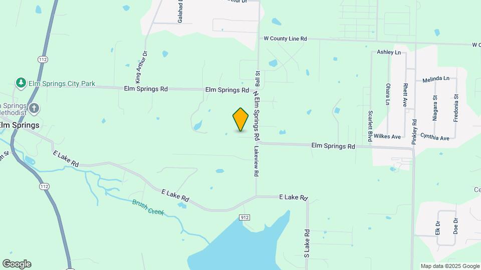107 N Elm Springs Rd Map and Location Details