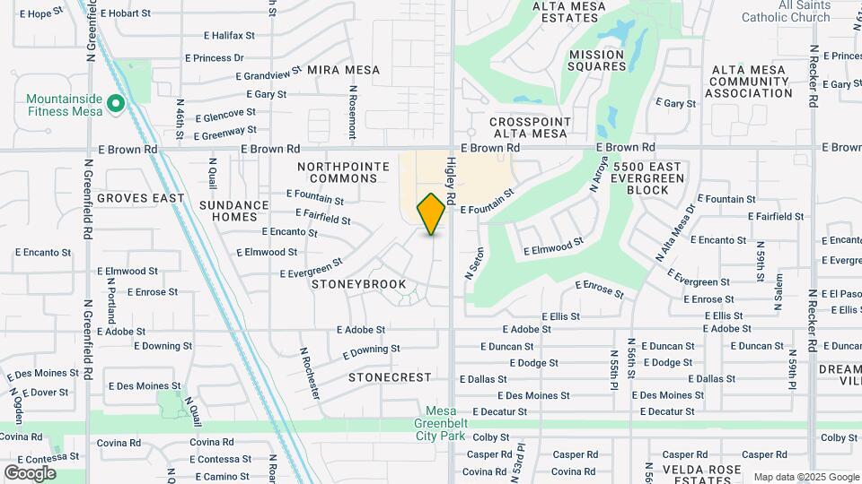5136 E Evergreen St Map and Location Details