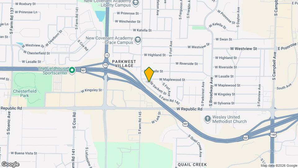 1446 W Sackett St Map and Location Details