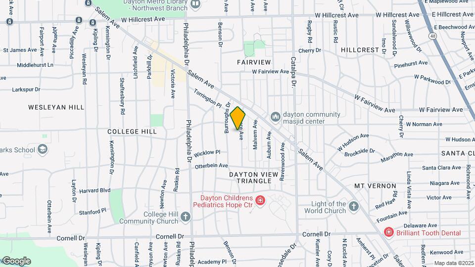 1933 Elsmere Ave Map and Location Details