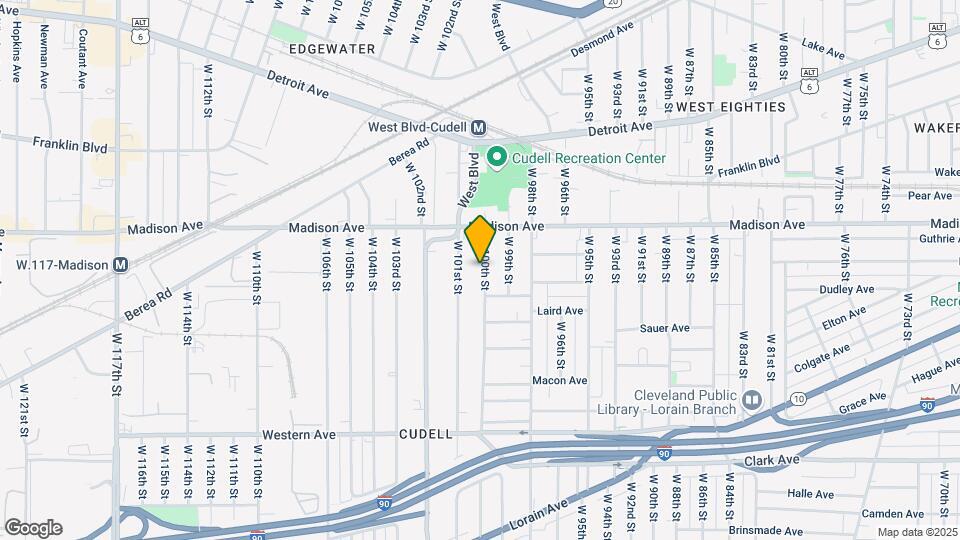 2044 W 100th St Map and Location Details