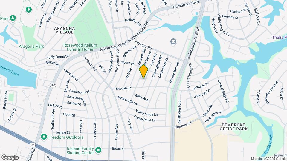 613 Tyson Rd Mapa y Detalles de la Ubicación
