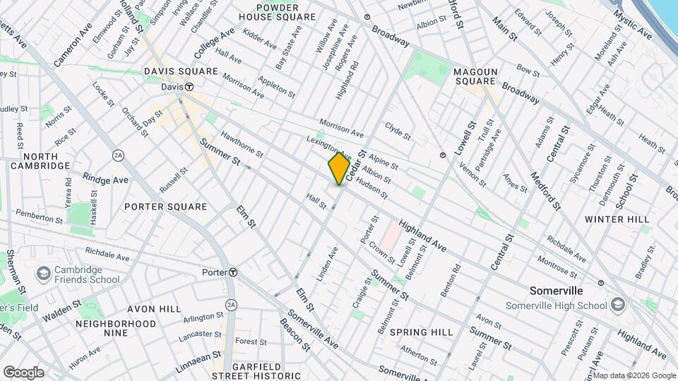 290 Highland Ave, Unit 3A Map and Location Details