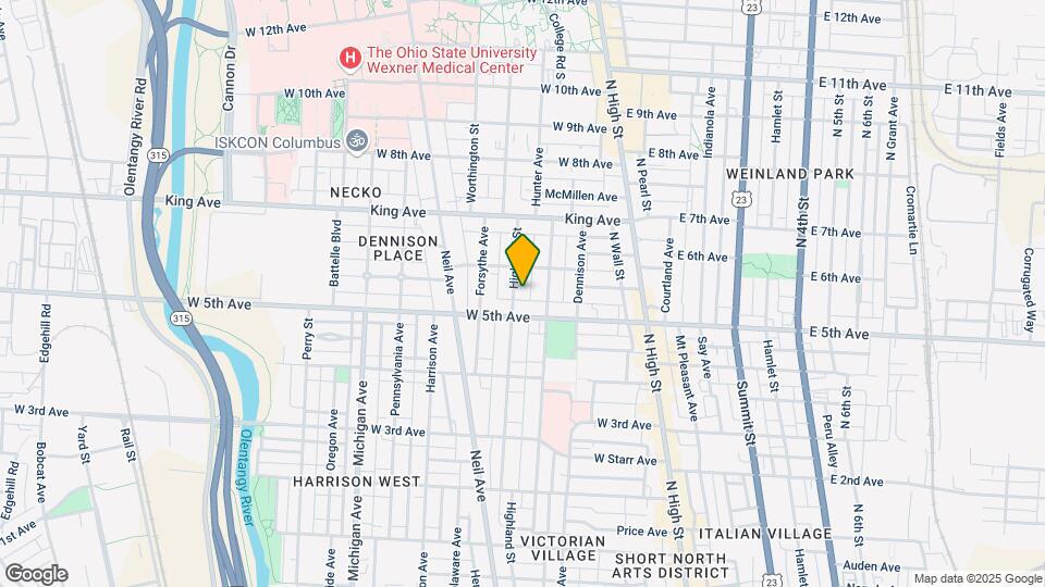 1284 Highland St, Unit Apr B Map and Location Details