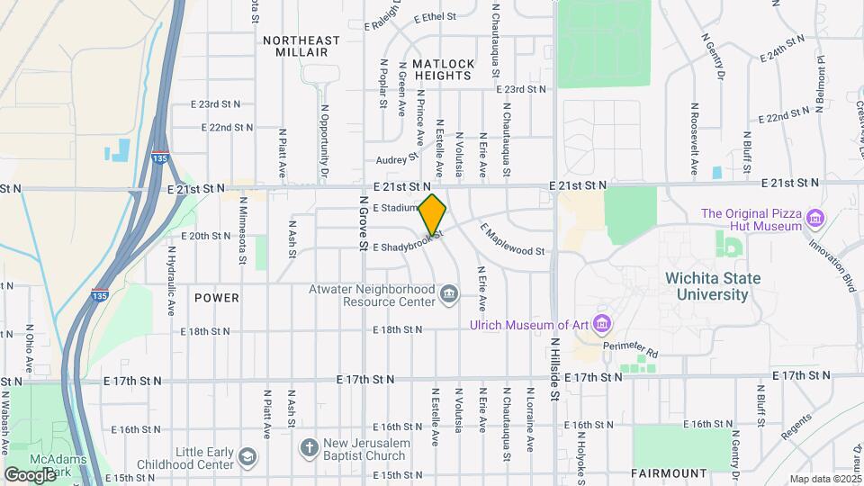 2611 E Shadybrook Ln Map and Location Details