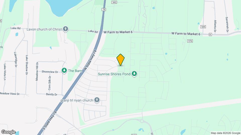 544 Oak Crk Dr Map and Location Details