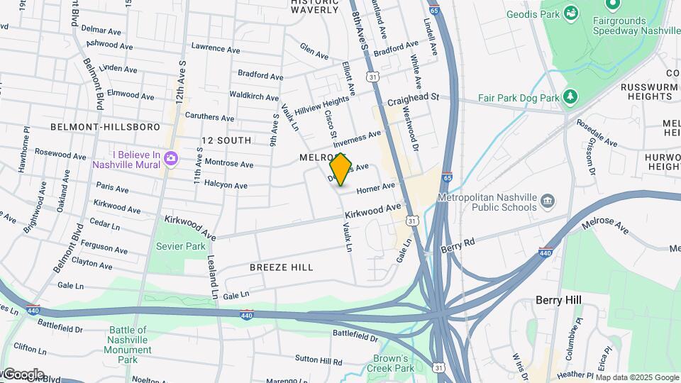 2818 Vaulx Ln Map and Location Details