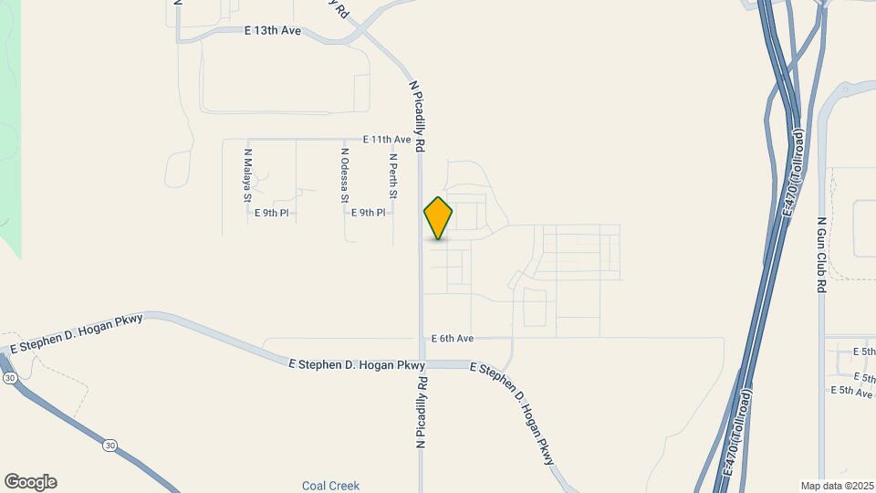 21772 E 8th Ave Map and Location Details