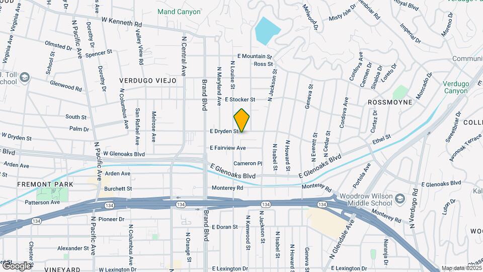 312 E Dryden St Map and Location Details