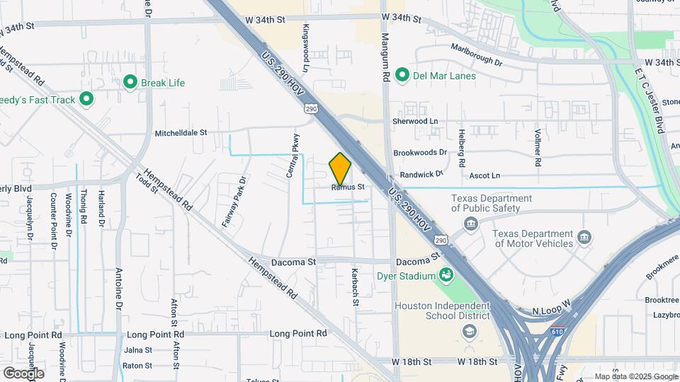 4817 Rusk St Map and Location Details