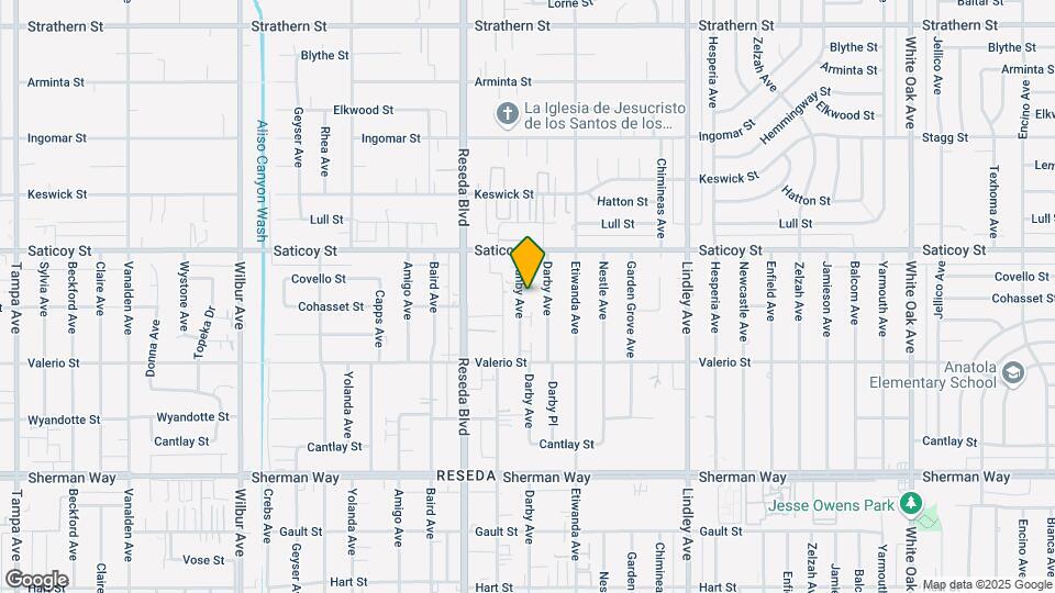 7508 Canby Ave Map and Location Details