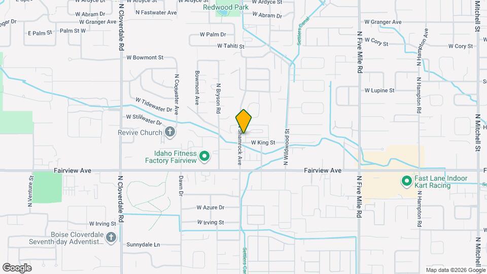 1826 N Shamrock Ave Map and Location Details