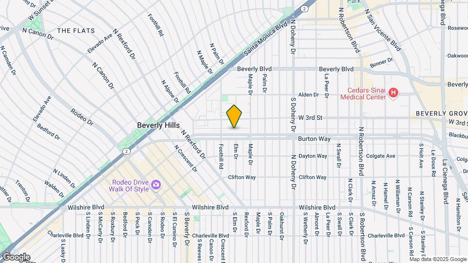 9269 Burton Way Map and Location Details