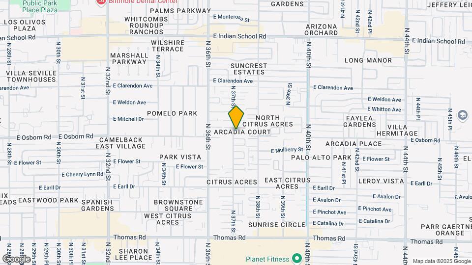 3341 N 37th Ave Map and Location Details