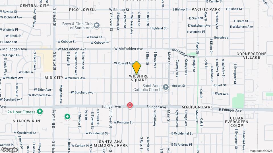 1246 S Ross St Map and Location Details