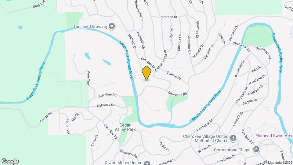 107 Cherokee Rd Map and Location Details