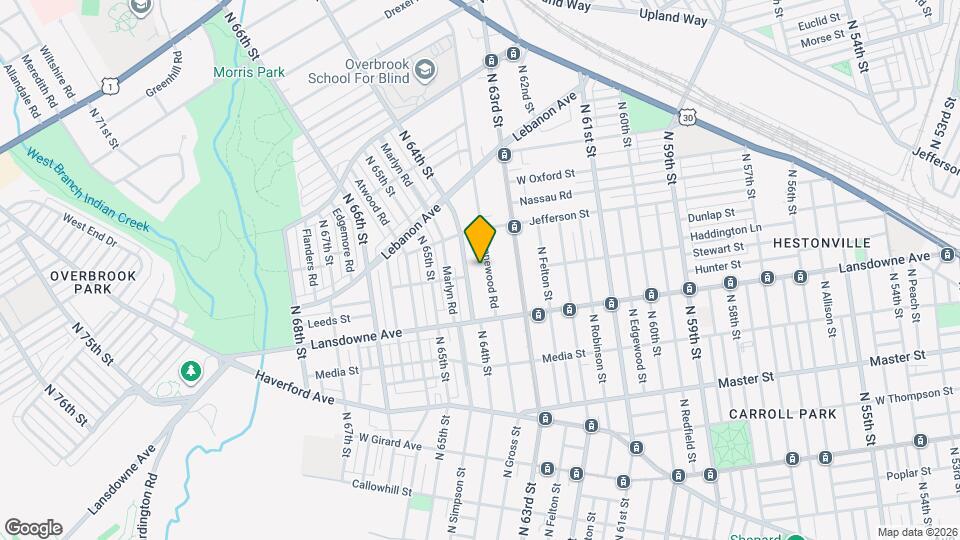 846 Wynnewood Rd Map and Location Details