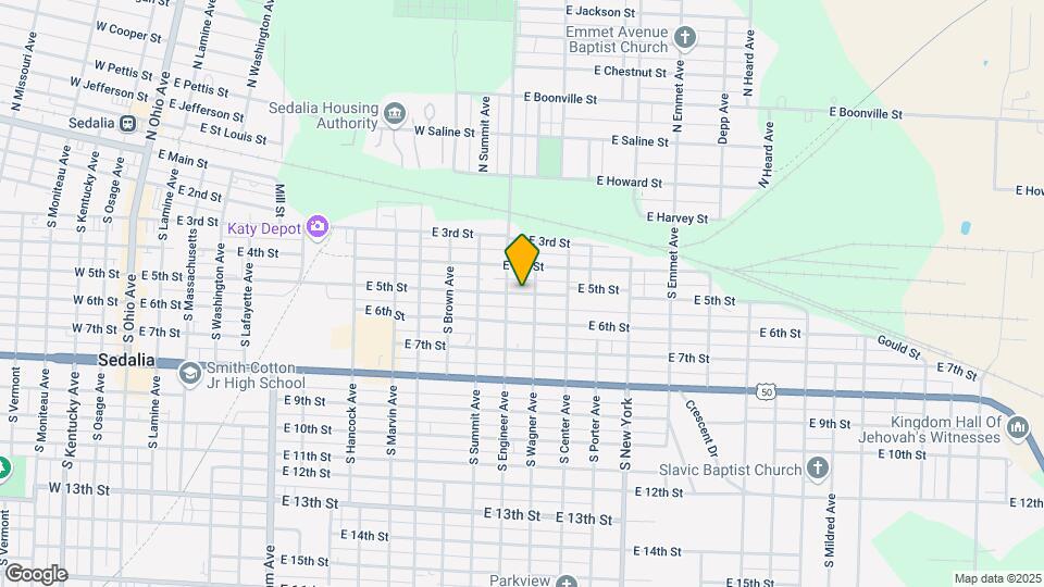 1214 E 5th St, Unit 1214 Map and Location Details