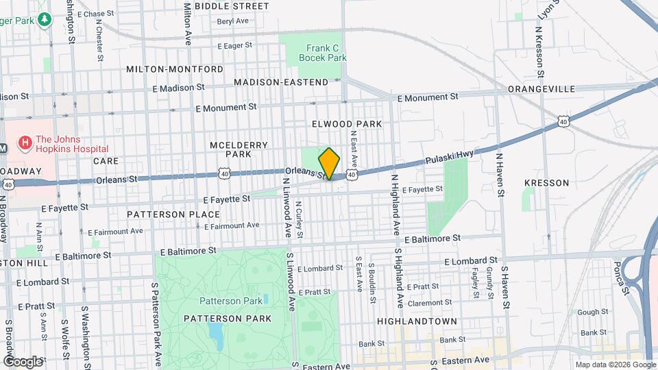 222 N Ellwood Ave Mapa y Detalles de la Ubicación