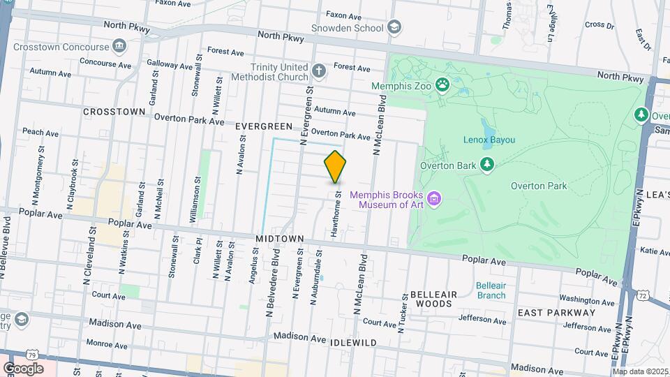285 Hawthorne St Mapa y Detalles de la Ubicación