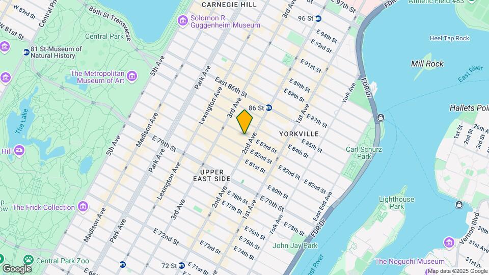 242 E 83rd St Map and Location Details