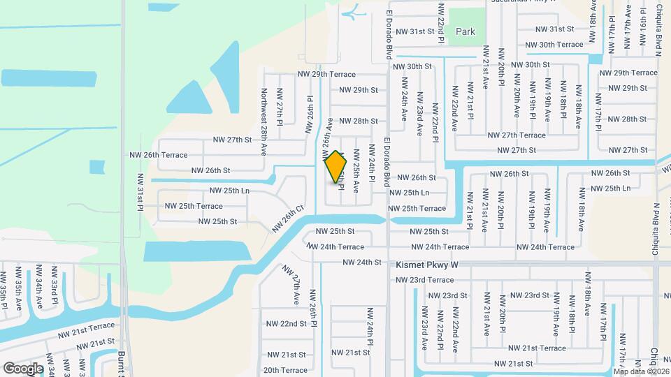 2538 NW 25th Pl Map and Location Details