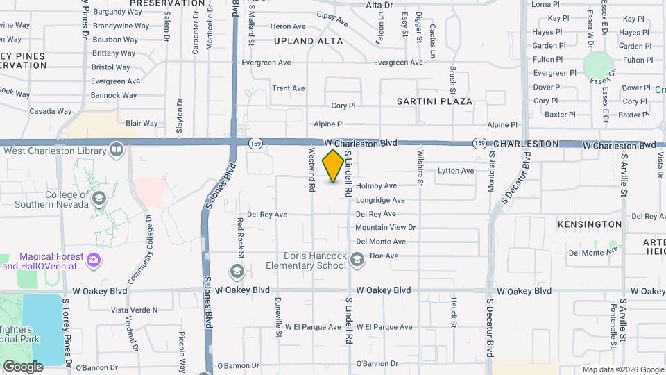 1319 S Lindell Rd Map and Location Details