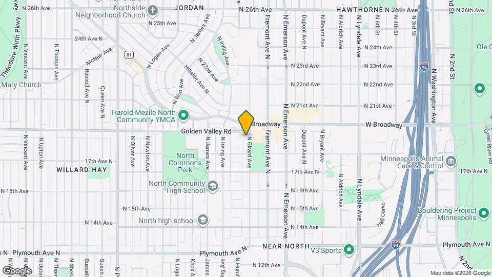 1829 N Girard Ave Mapa y Detalles de la Ubicación