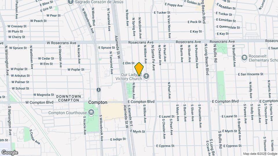 411 N Spring Ave Map and Location Details