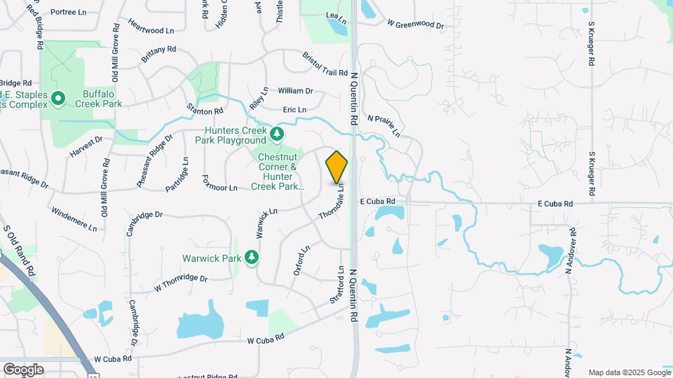 1229 Thorndale Ln Map and Location Details