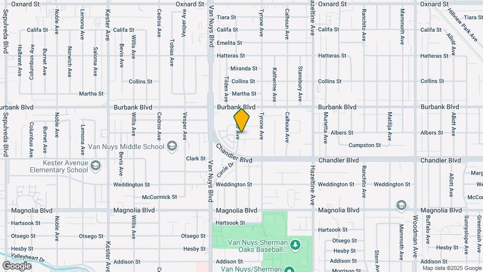 14347 Albers St Map and Location Details