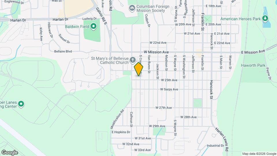 802 W 25th Ave Mapa y Detalles de la Ubicación