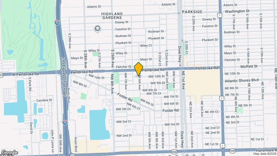 601 NW 10th St Map and Location Details