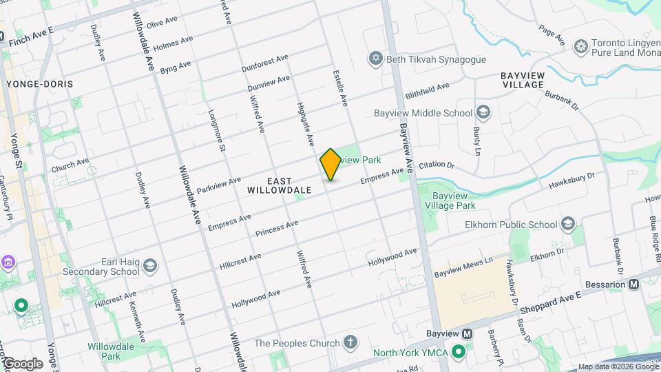 382 Empress Ave Map and Location Details