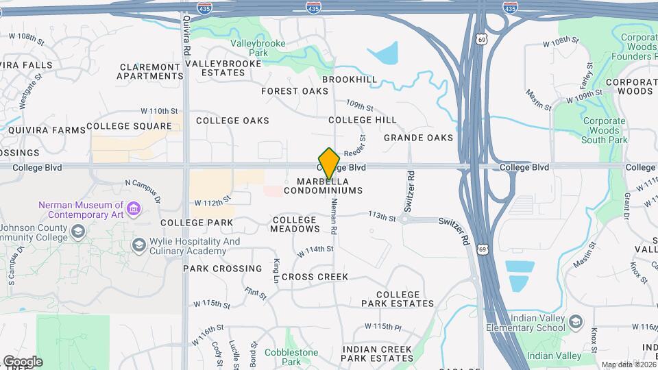 11110 Nieman Rd, Unit 101 Map and Location Details
