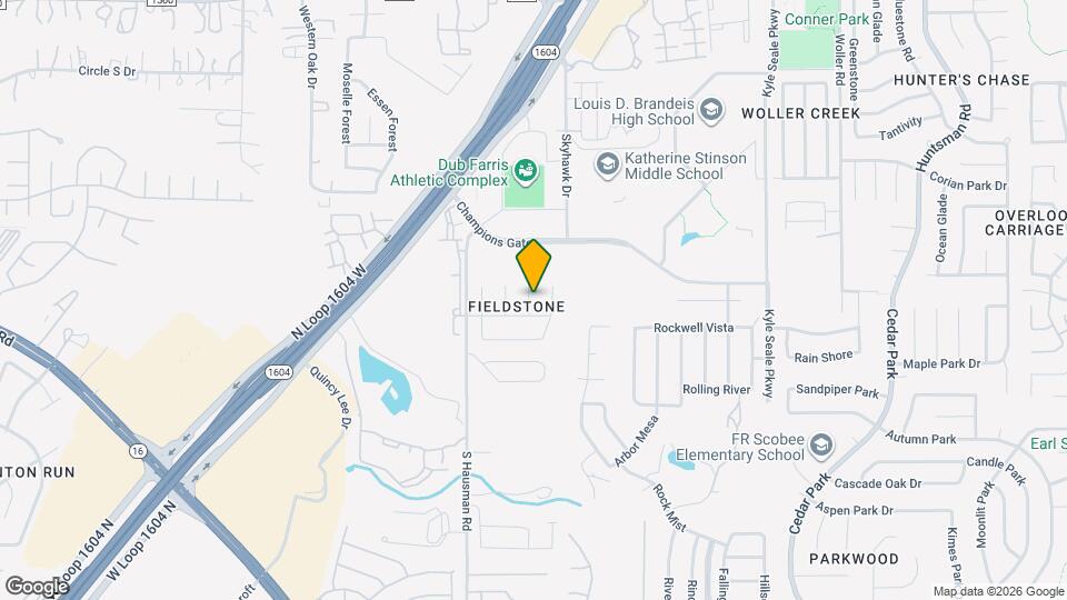 12514 Redrock Oak Map and Location Details