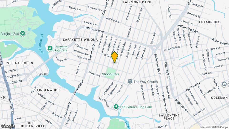 2914 Peronne Ave Map and Location Details