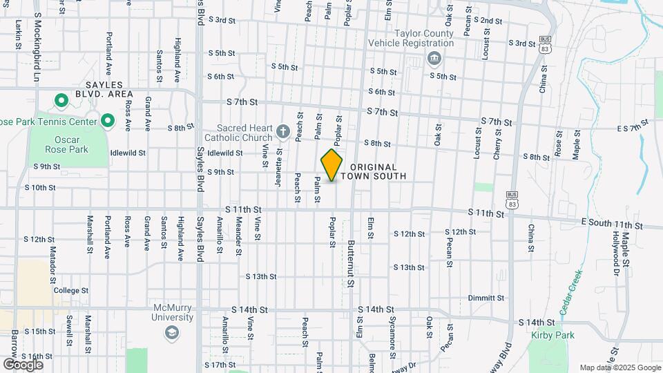 926 Poplar St Map and Location Details