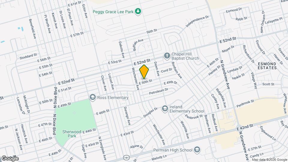 5000 Buffalo Ave Map and Location Details