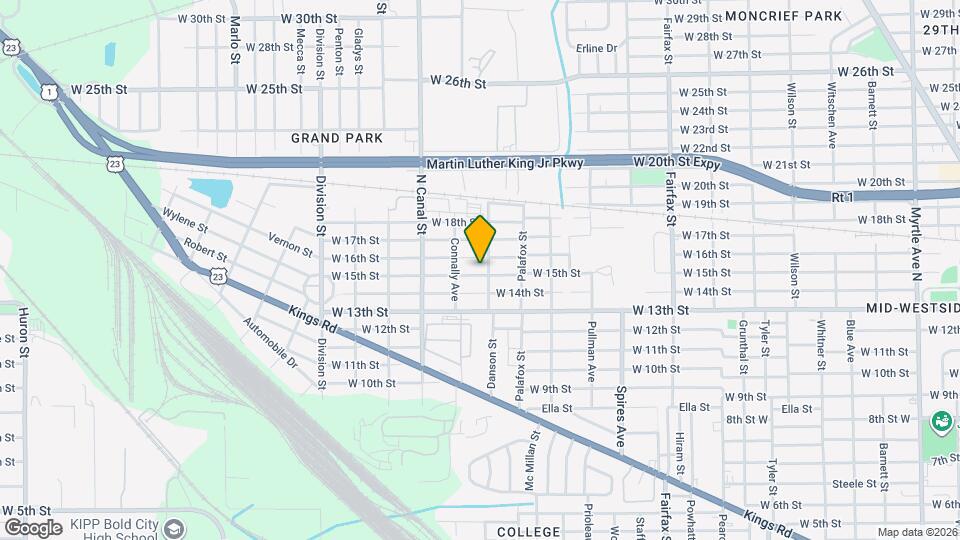 2109 W 15th St Map and Location Details