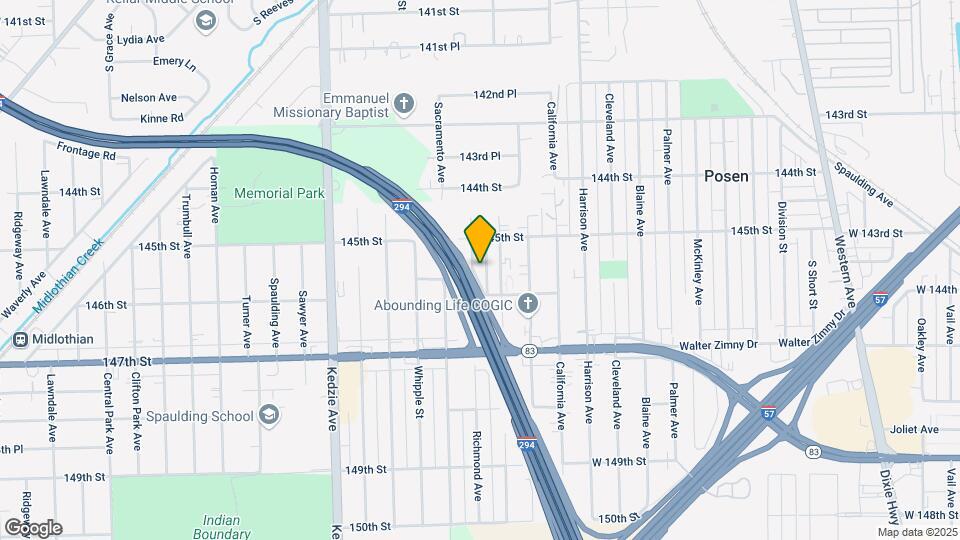 14525 S Richmond Ave Map and Location Details