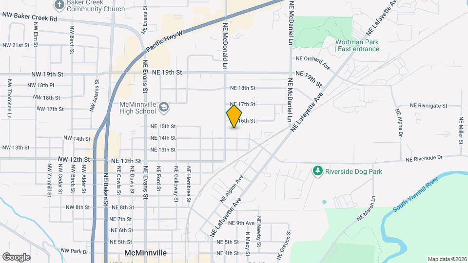 1411 NE Logan St Map and Location Details