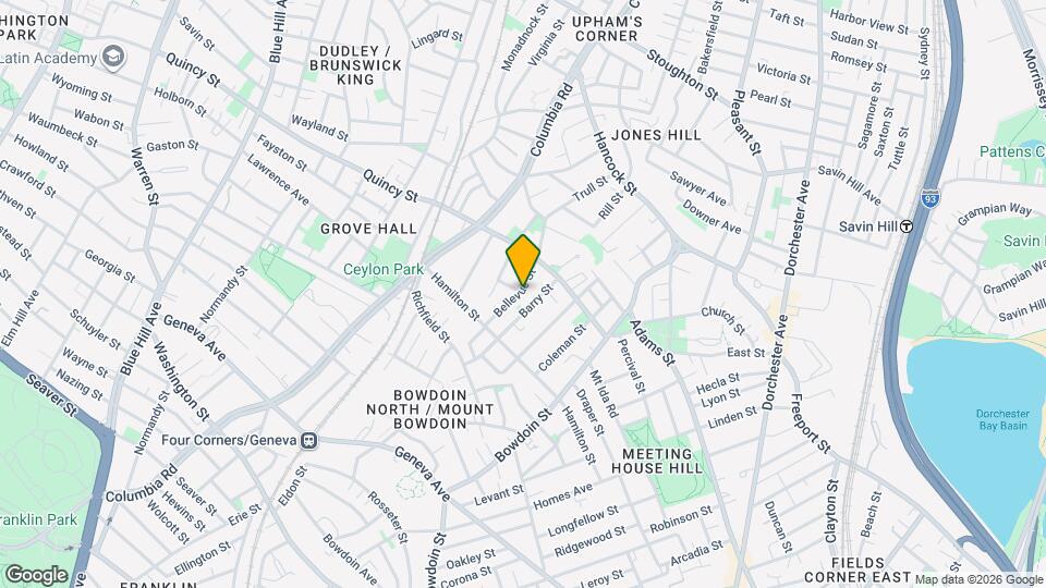 52 Bellevue St Map and Location Details