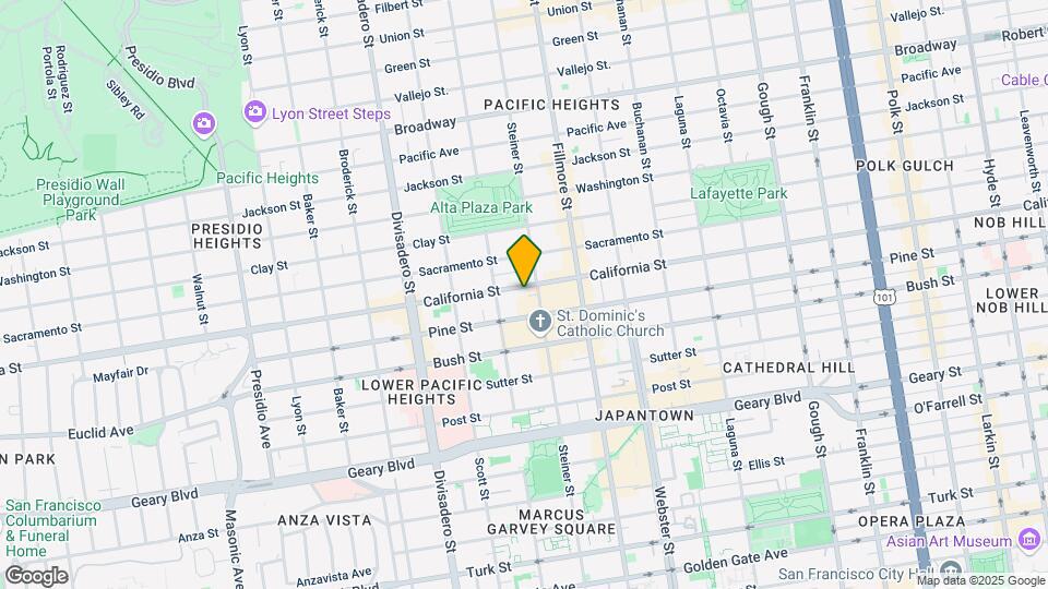 2525 California St Mapa y Detalles de la Ubicación
