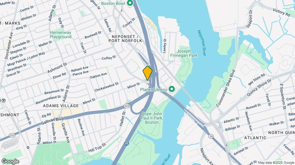 408 Neponset Ave Map and Location Details